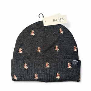 BARTS Amsterdam Vinson Men’s Stretchy Beanie Winter Hat Lady Embroidery O/S NEW